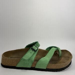 Birkenstock Papillio Mayari Toe Loop Sandals Womens Size 37 US 6-6.5 Green